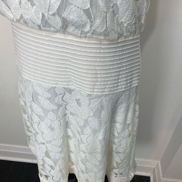 #112 GABBY SKYE cream sleeveless dress NWT - Picture 6 of 9